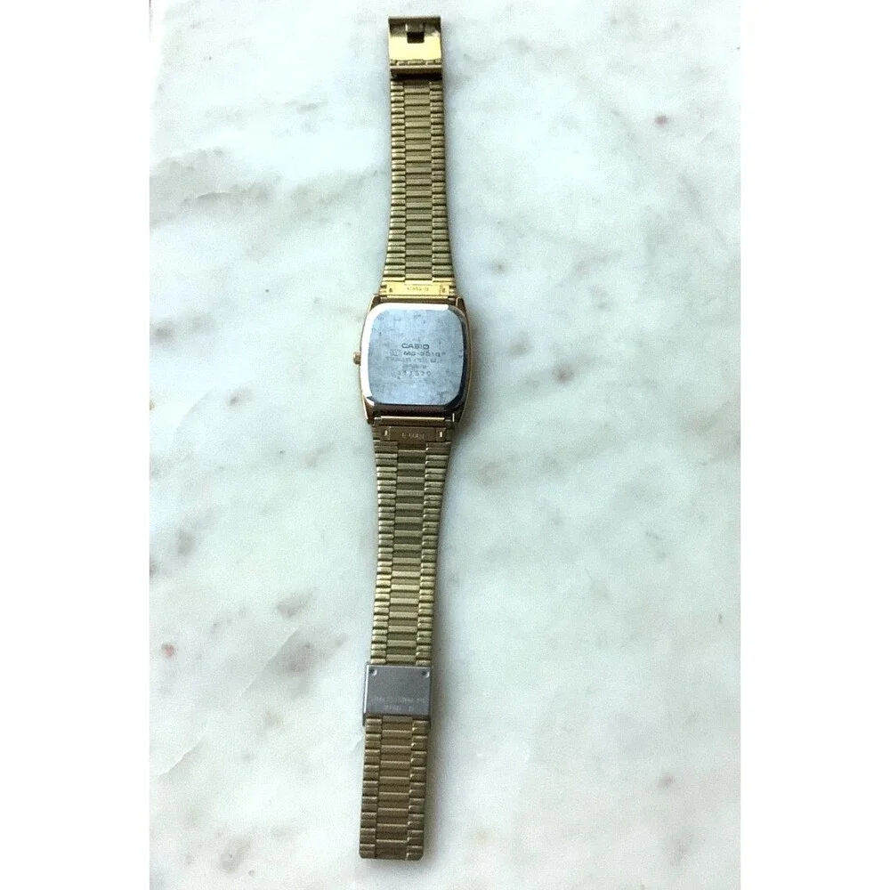 Vintage Casio Men Analog Quartz 317 MQ-301G Dress Watch Japan M Needs Battery